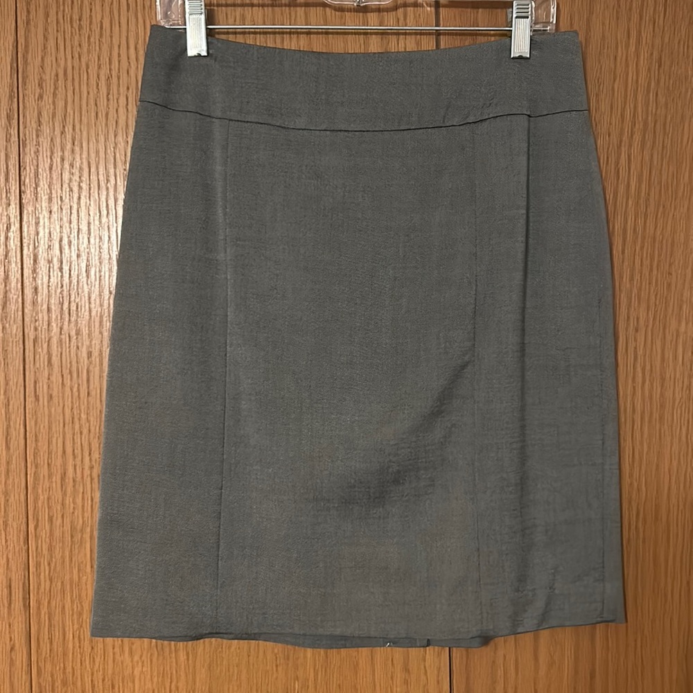 Ann Taylor Grey A—Line Skirt